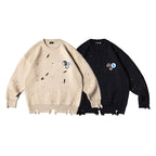 Paint Splash Casual Round Neck Sweater for All