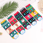 Christmas Themed Women’s Warm Mid-Calf Socks