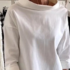 Women's Long Sleeve Half Turtleneck Fleece Sweater