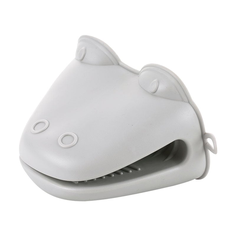 Thickened High-Temperature Cartoon Hippo Oven Gloves