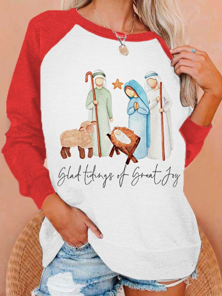 2022 Women's Christmas Sweatshirt with 3D Snowman Print | Streetwear