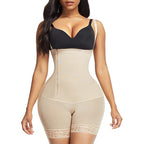 Side Zipper Buckle Tummy Tuck Bodysuit