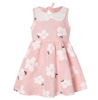 Girls Sleeveless Vest Dress with Doll Collar