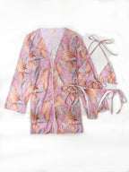Women's Sexy 3-Piece Bikini Set with Long Cover-Up