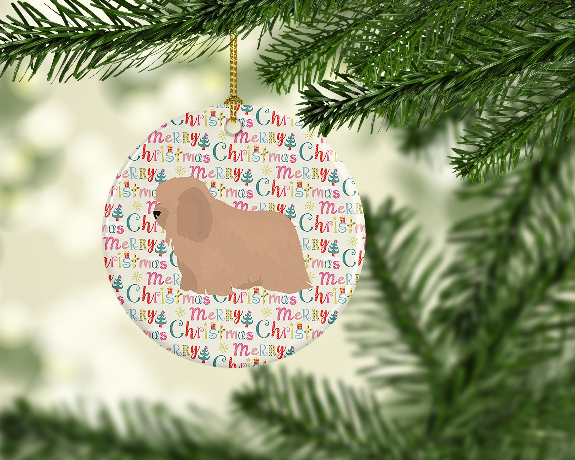 Coton de Tulear #1 Merry Christmas Ceramic Ornament