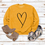Valentine's Day Casual Long Sleeve Sweatshirt for Women | Streetwear