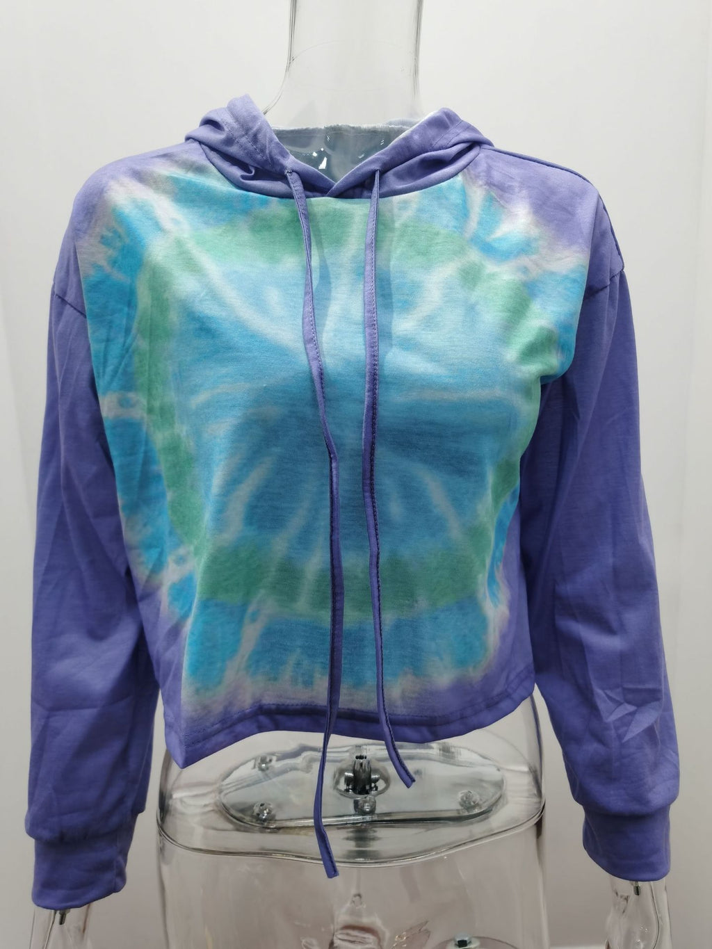 Ombre Tie Dye Hoodie with Long Sleeves | Streetwear