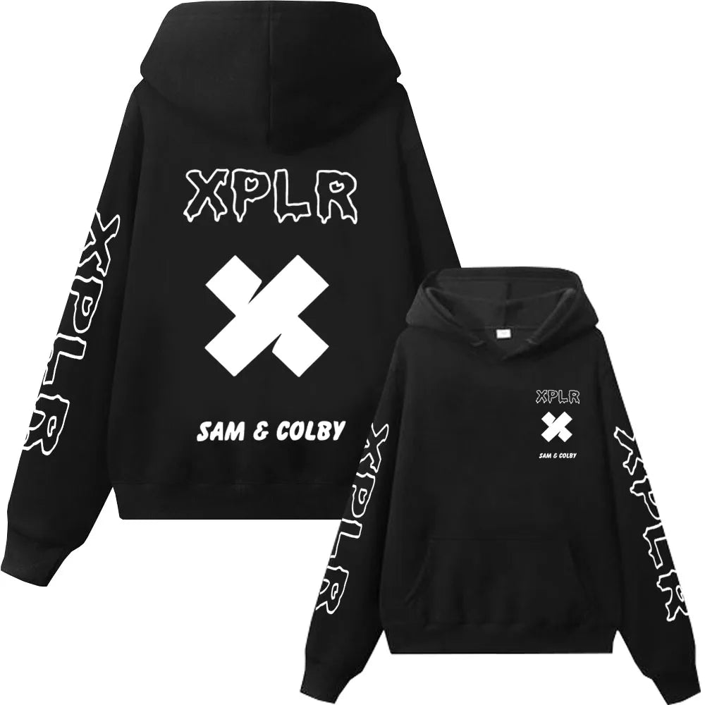 Sam and Colby 2D Fashion Hoodie with Hood | Streetwear