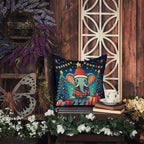 Elephant Christmas Throw Pillow