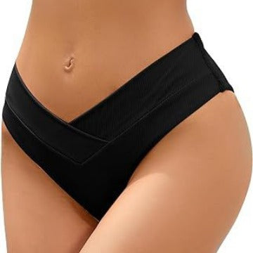 Low Waist Seamless Women's Retro Swim Bikini Shorts