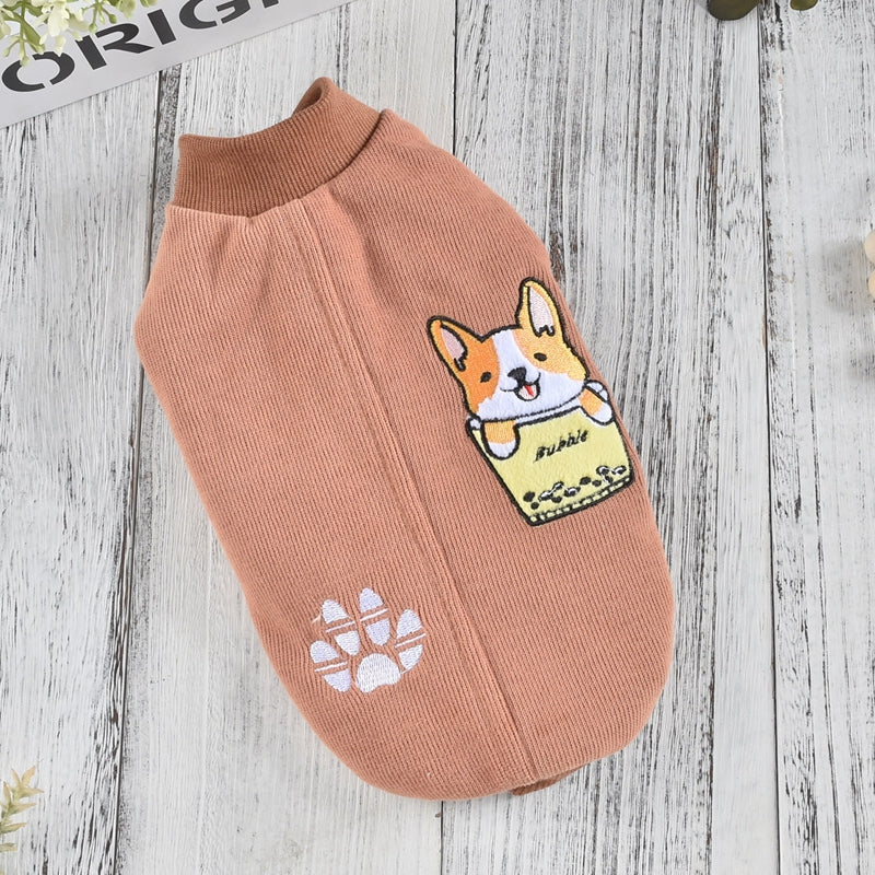 Winter Padded Dog Coat for Corgis and Puppies