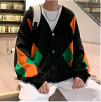 Men's Trendy Loose Cardigan Jacket for Autumn/Winter