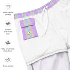 Men's Tropical Striped Swim Trunks