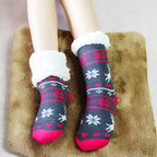 Winter Christmas Reindeer Warm Socks for Girls