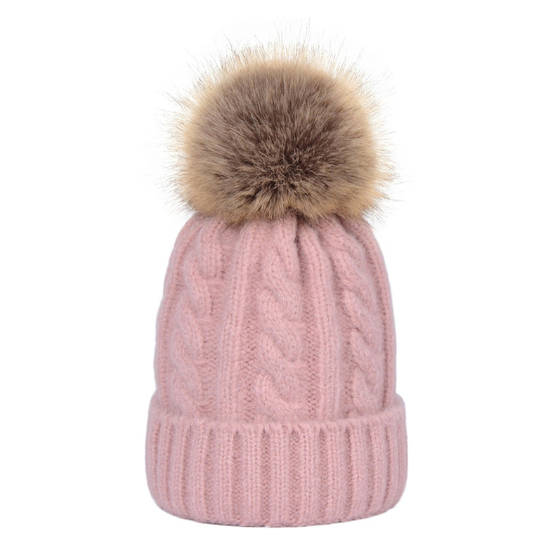 Women's Wool Ball Hat for Autumn and Winter Fashion | Embroidered Cap