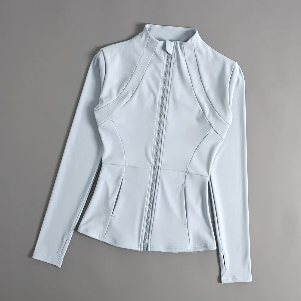Long Sleeve Slim-Fit Fitness Jacket