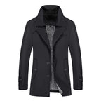 Mid-Length Windbreaker for Young Men