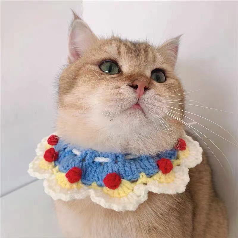 Knitted Collar Scarf for Cats and Dogs Accessories