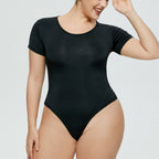 Plus Size Women's Short Sleeve Bodysuit 18+
