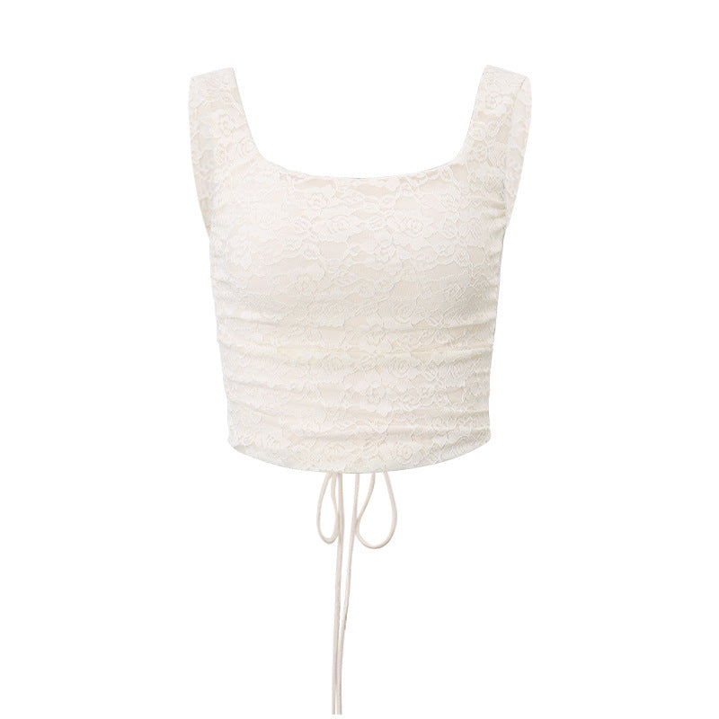 Lace Two-Piece Tube Top & Fishtail Skirt Set