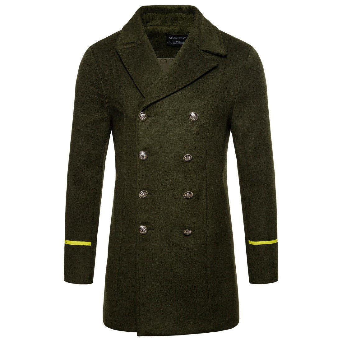 Mid-length Men's Fashion Wool Trench Coat
