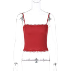 Women's Lace Cropped Camisole Top