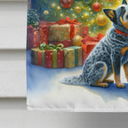 Australian Cattle Dog and Santa Claus House Flag