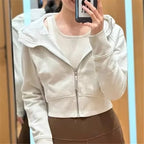 Slim Fit Women's American Street Sports Hoodie Coat | Streetwear