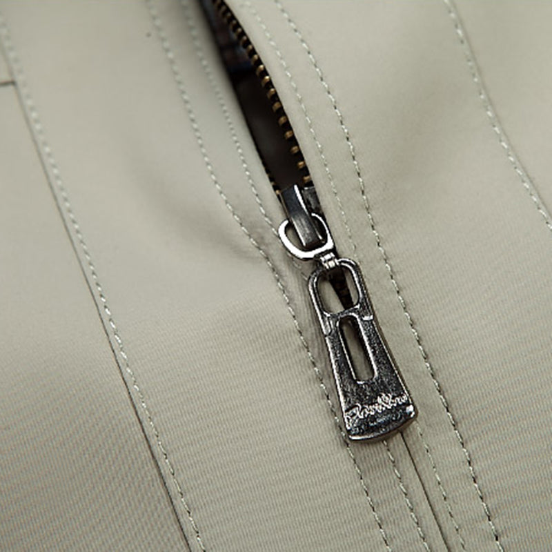 Men's Slim Fit Zipper Windbreaker Jacket with Collar