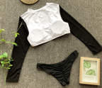 Long Sleeve Bikini, Two-Piece Swimsuit Set