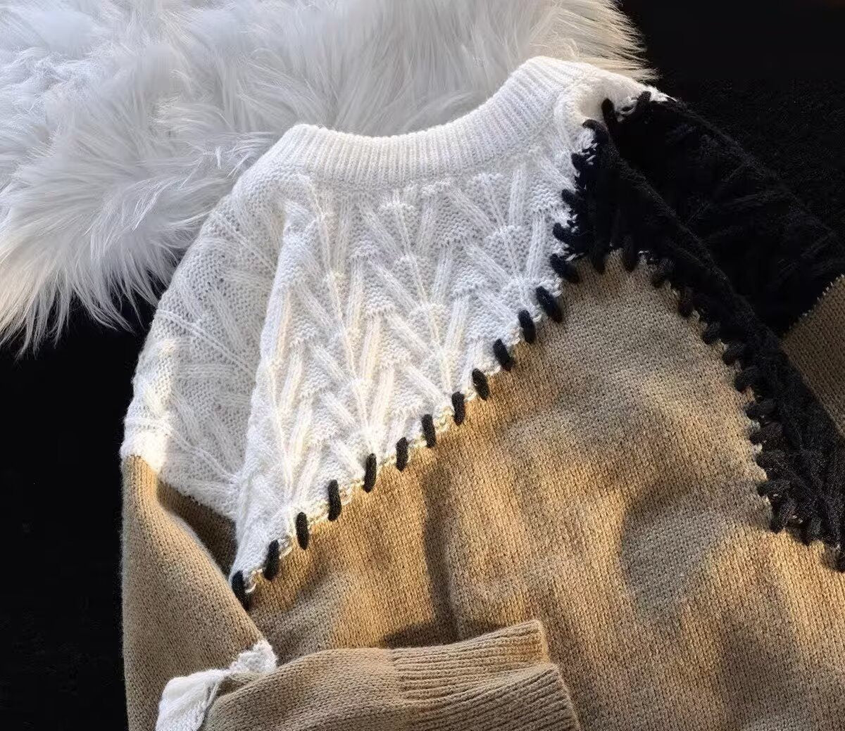 Men's Round Neck Long-Sleeved Winter Sweater