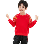 Children's Winter Chinese Style Hoodie for New Year | Streetwear