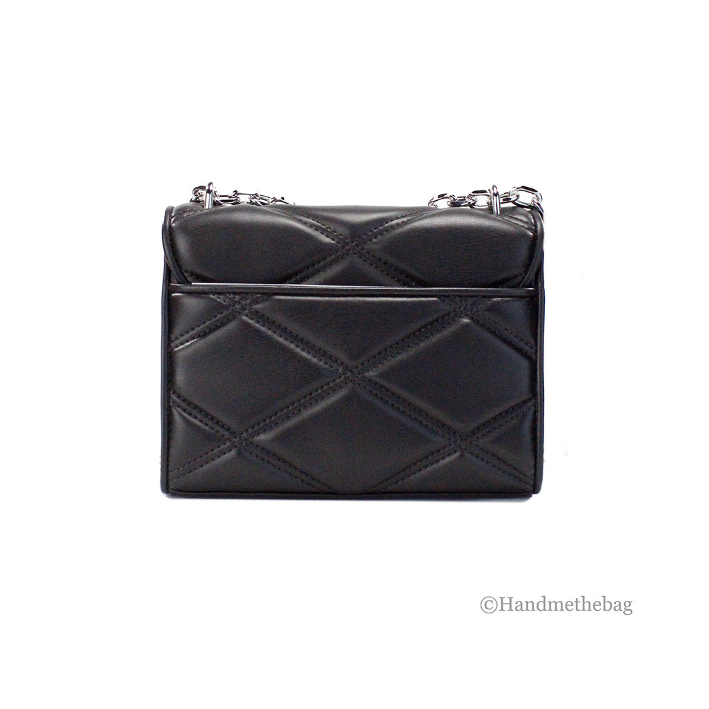 Michael Kors Serena Black Quilted Leather Shoulder Bag