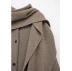 Cozy Knitted Scarf Cape Coat