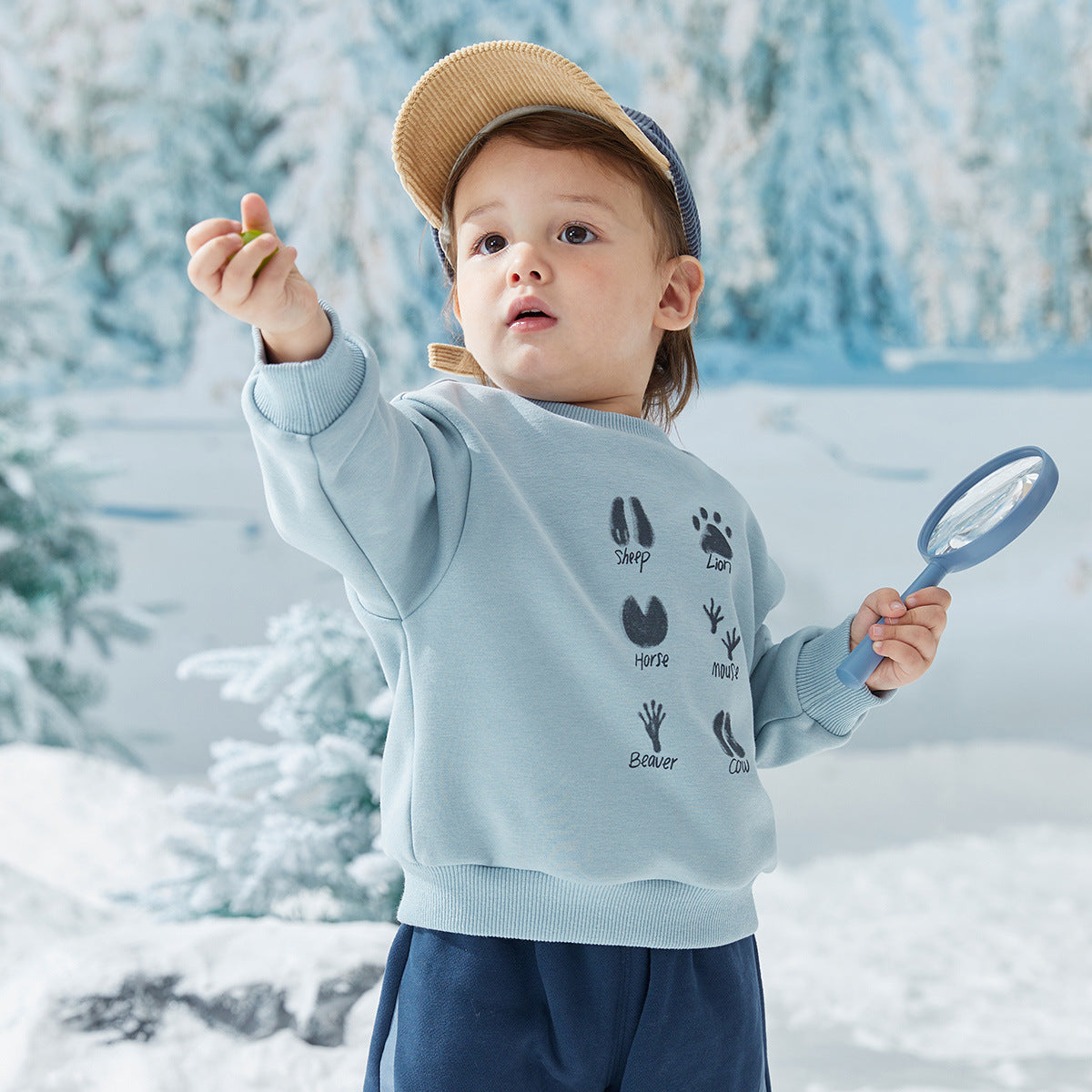 Thickened Warm Cartoon Sweatshirt for Girls | Streetwear