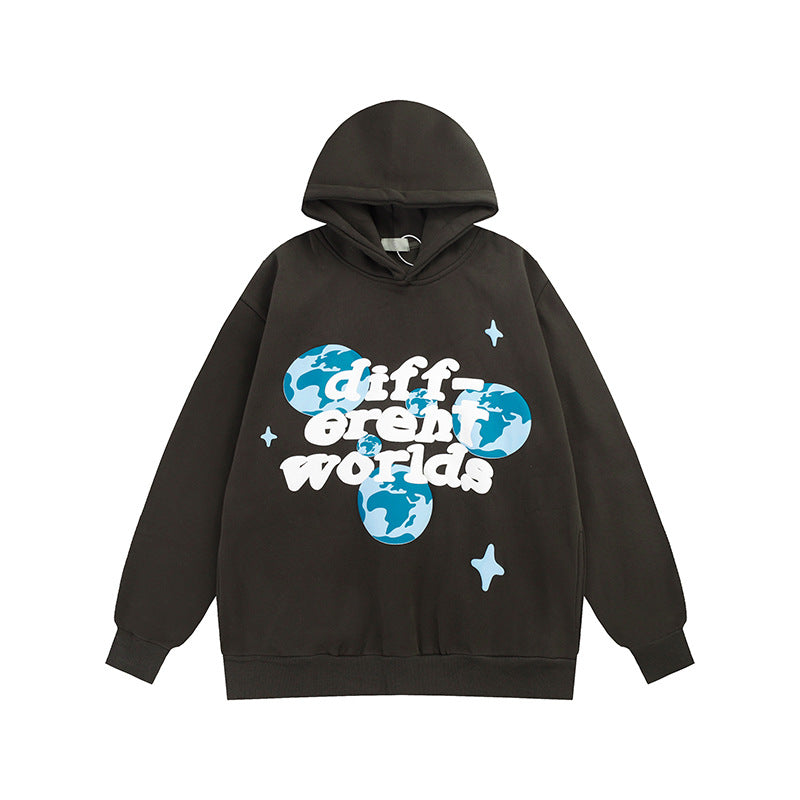 Retro High Street Hoodie with Hip Hop Cartoon Print | Streetwear