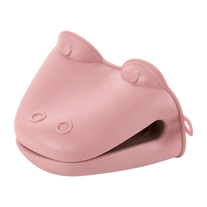 Thickened High-Temperature Cartoon Hippo Oven Gloves