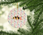 Clown Loach Fish Christmas Ceramic Ornament
