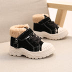 Fleece-lined Waterproof Short Boots for Boys