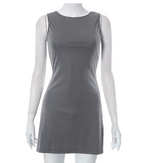 Casual Women's Summer Sleeveless Round Neck Dress