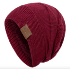 Fleece-Lined Wool Knit Winter Hat | Embroidered Cap