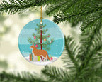 Aphrodite Giant Cat Christmas Ceramic Ornament