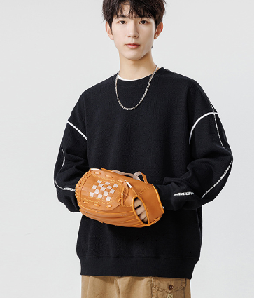 Three-Dimensional Pocket Stitch Sweater for Men