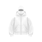 Fleece-lined Double Hood Unique Design Hooded Sweater