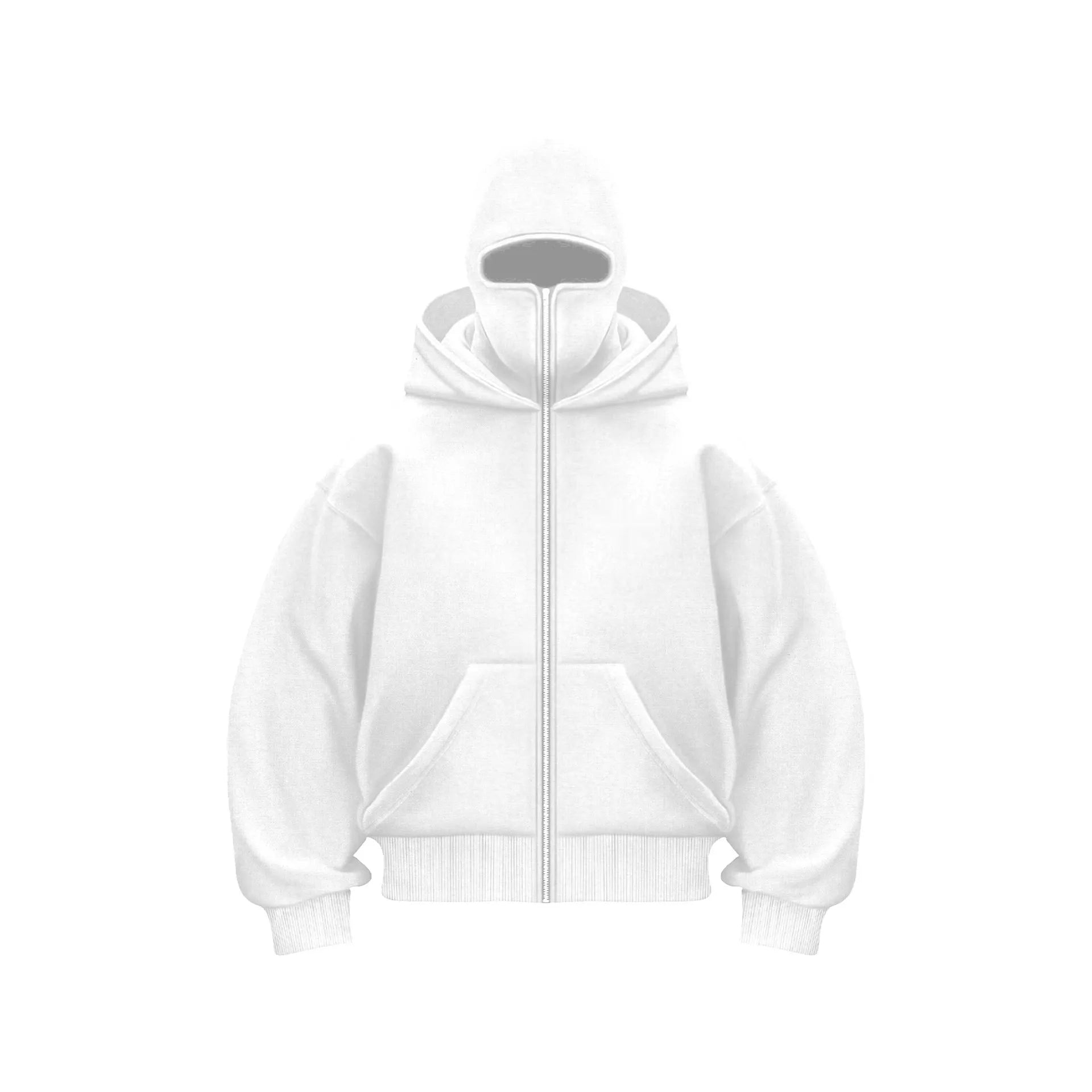 Fleece-lined Double Hood Unique Design Hooded Sweater
