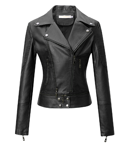 Leather Women's Jacket - Short Blazer Style