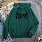 Solid Color Pocket Printed Hoodie | Streetwear
