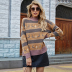 2020 Autumn Winter Women's Christmas Sweater Knit Top