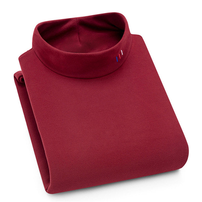 Aoliwen Men's Warm Long Sleeve Turtleneck Knit Top