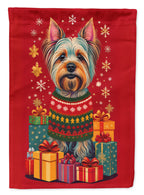 Silky Terrier Holiday Christmas Garden Flag